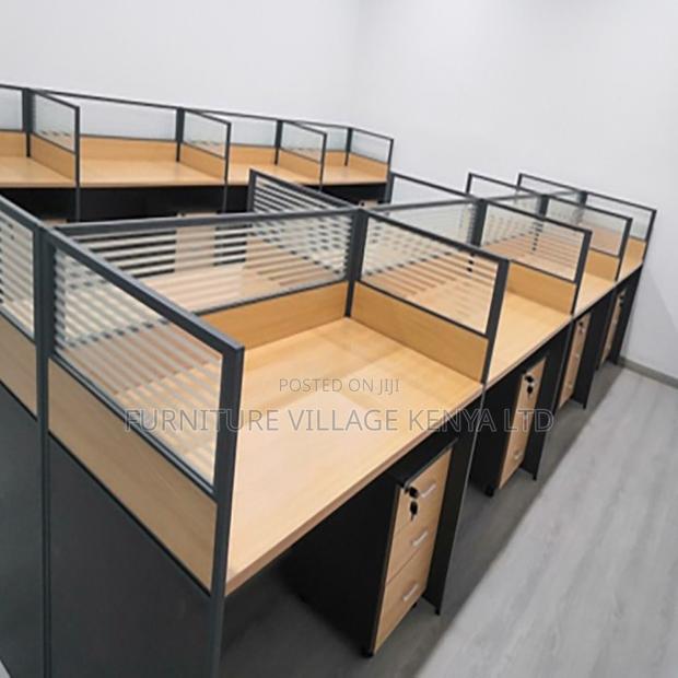 Executive 6-Way Office Workstation - thumbnail 2