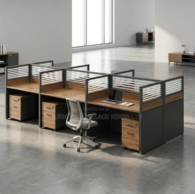 Executive 6-Way Office Workstation - thumbnail 6