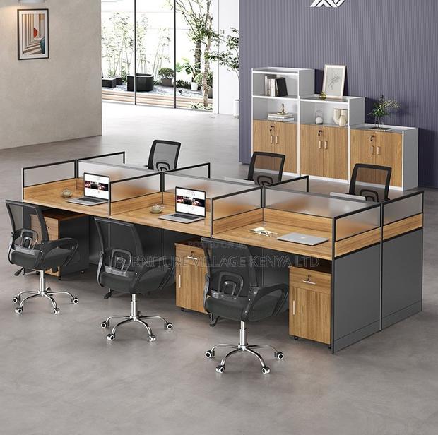Executive 6-Way Office Workstation - thumbnail 7