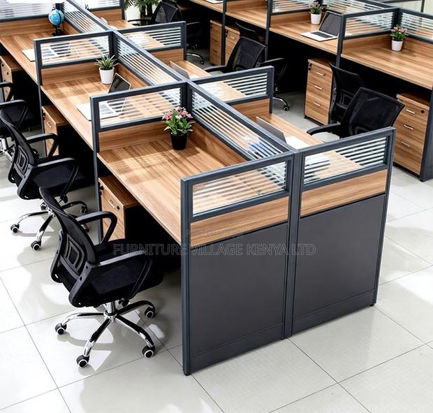 Executive 6-Way Office Workstation - thumbnail 11