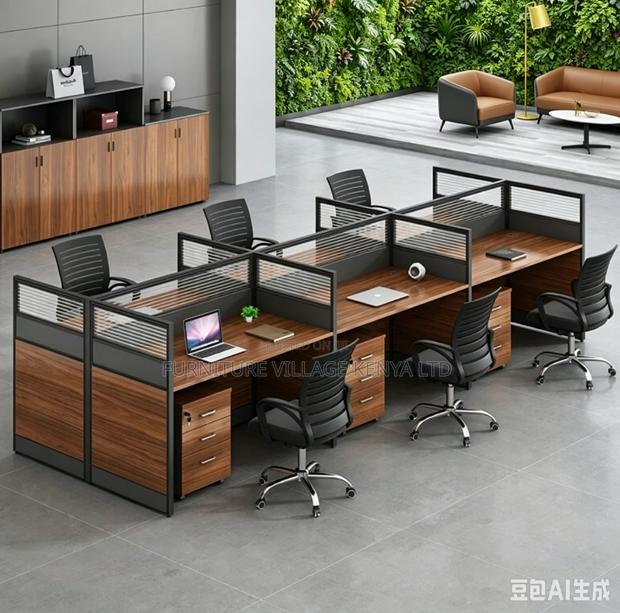 Executive 6-Way Office Workstation - thumbnail 13
