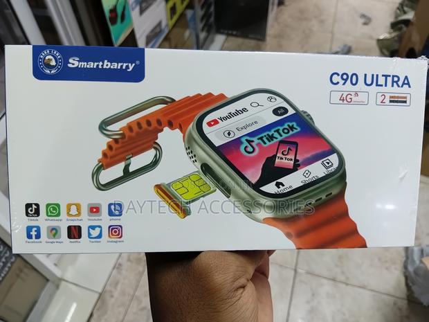 This Is a Smartberry C90 Ultra 4g Android Smartwatch. - thumbnail 2