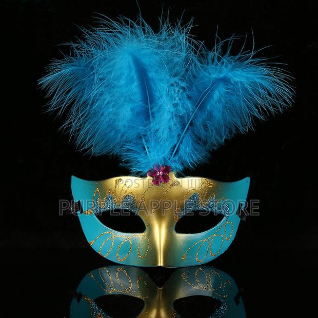 Masquerade Mask Blue/Gold
