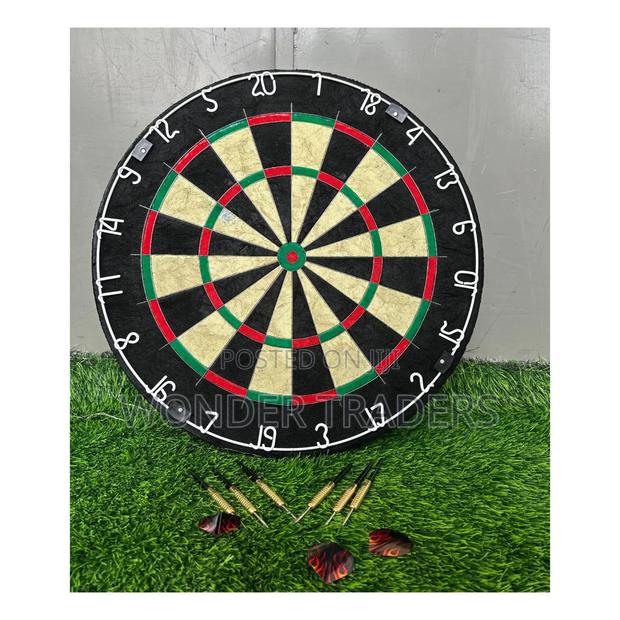 Professional Dart Board Game Set With Steel Tip Darts