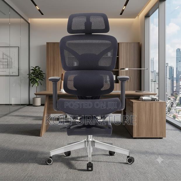Office Chairs; Orthopedic Recliner Office Chair With Footrest - thumbnail 5