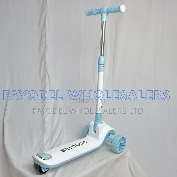 Super Baby Kids 3-Wheel Scooter With Seat – Blue