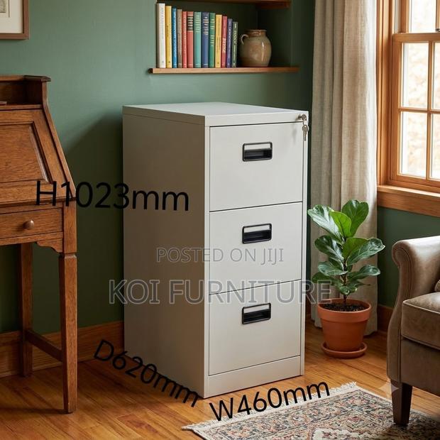Office Cabinet; Three Doors Steel Home Office Filing Caninet - thumbnail 4