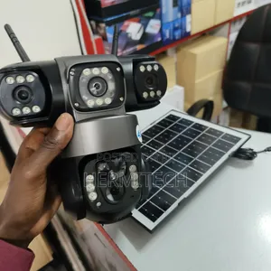 Solar Powered PTZ Triple Lens 4g Cameras for Outdoor Use