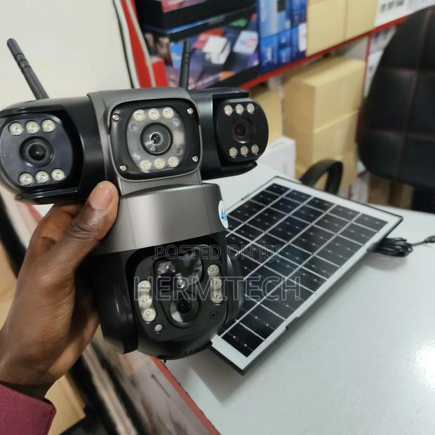 Solar Powered PTZ Triple Lens 4g Cameras for Outdoor Use - thumbnail 2