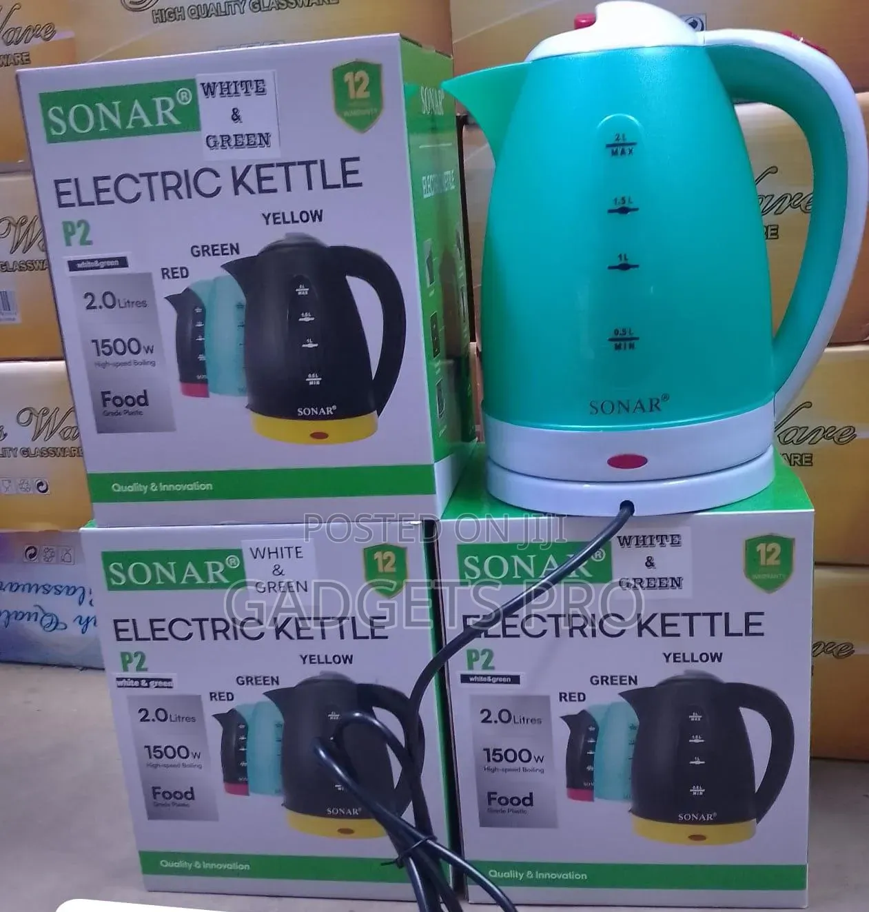 Sonar 2.0l Plastic Kettle
