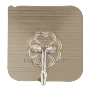 10pcs Strong Transparent Hooks Color: