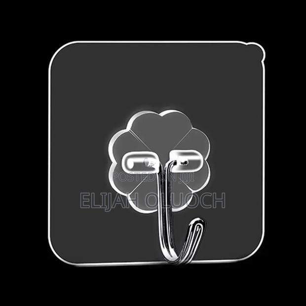 10pcs Strong Transparent Hooks Color: - thumbnail 5