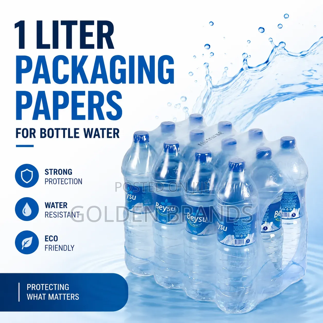 Heat Shrink Wrap Bags for Packaging 1 Liter Bottled Water