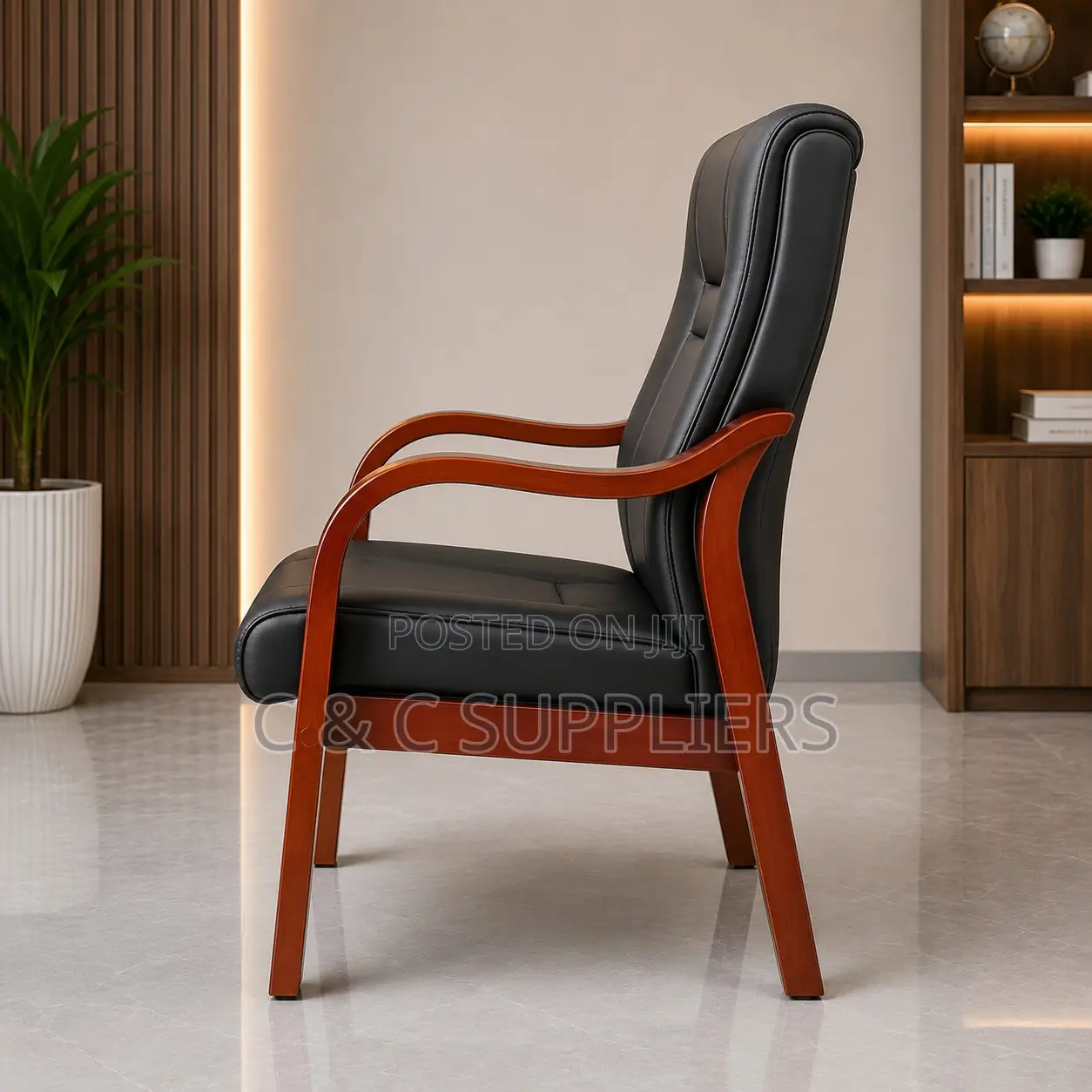 Office Bliss Leather Guest Chair.