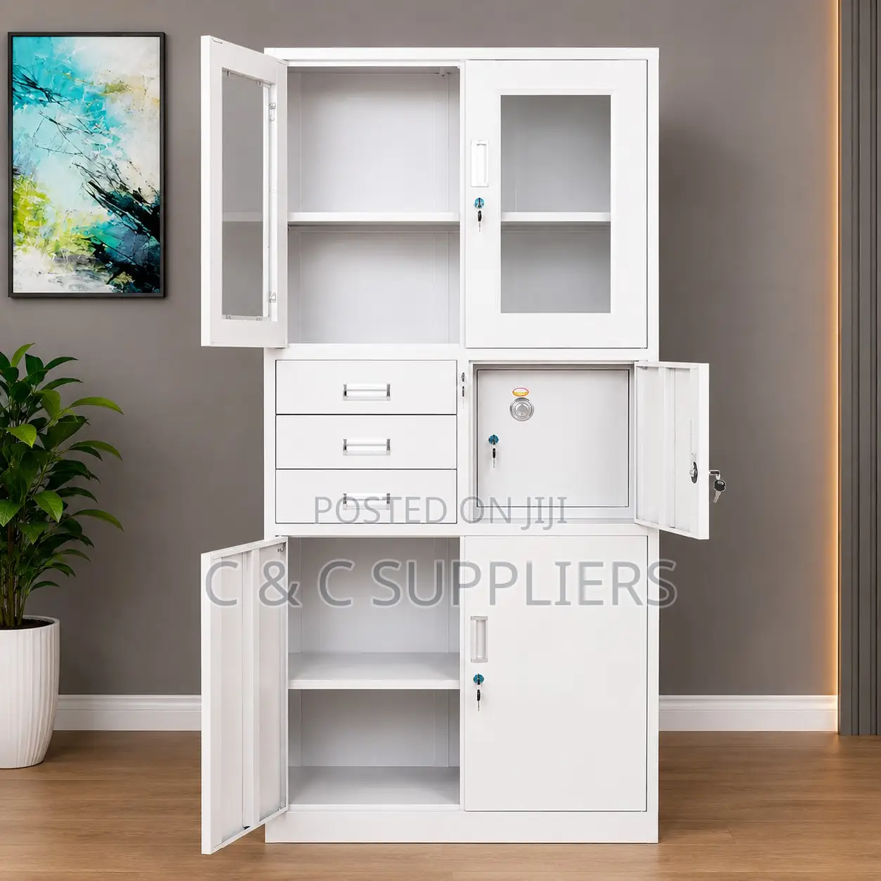 Office Filling Cabinet With a Safe.