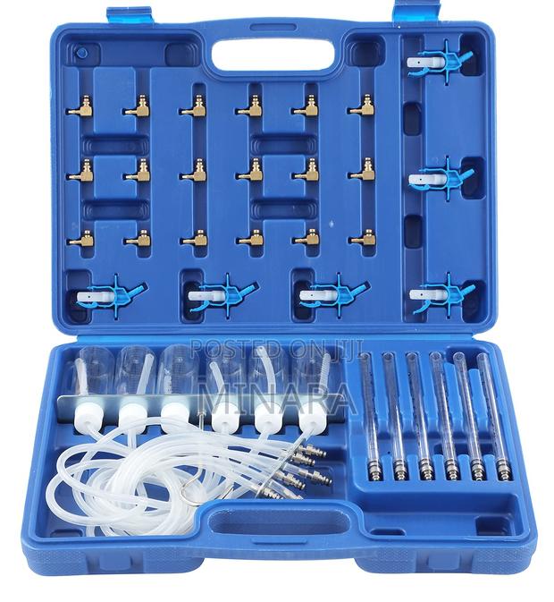 6 Cylinder Diesel Injector Flow Meter Adaptor Set Common Rail Tester