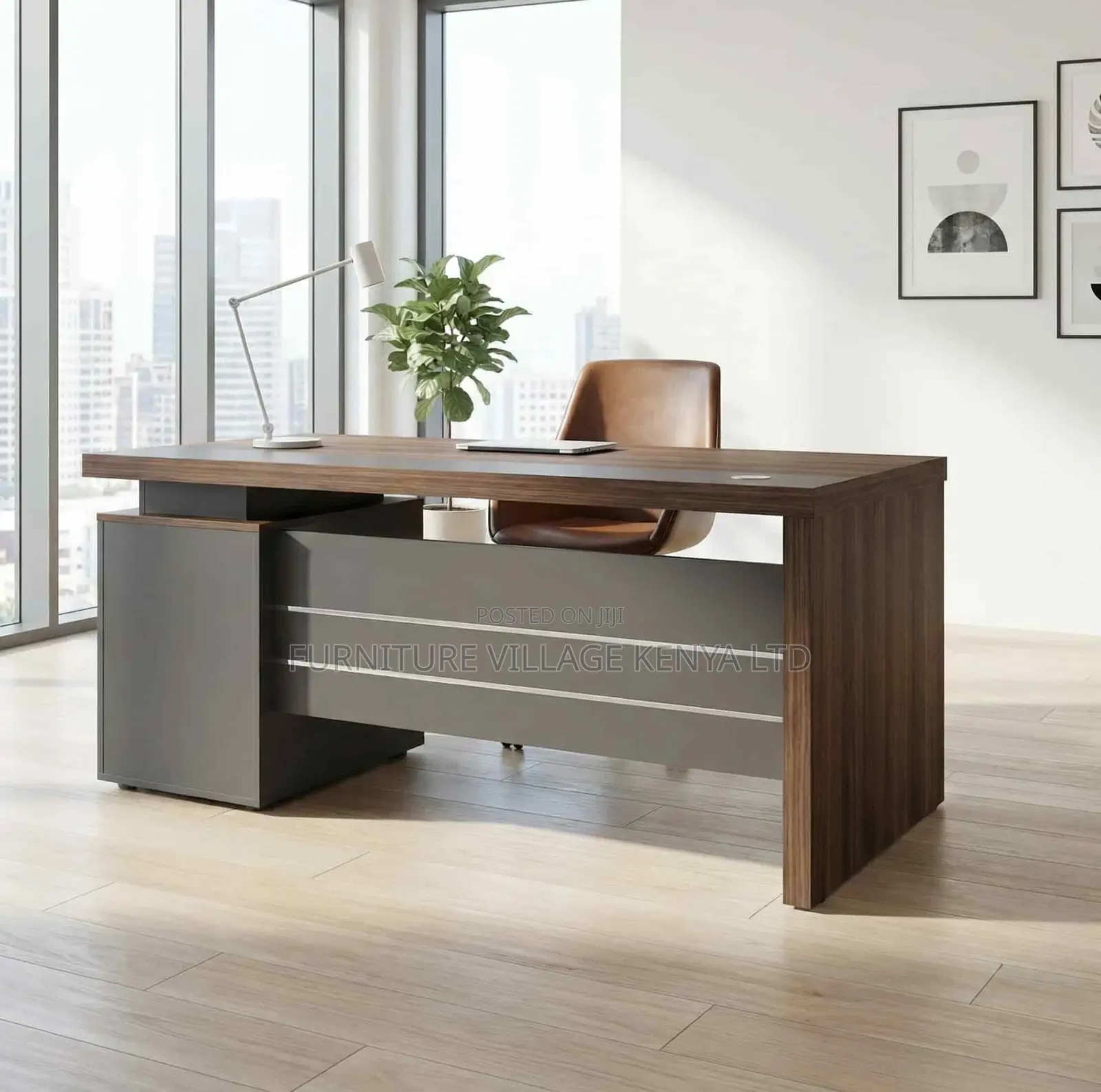 62.9921-Inch Executive Office Desk