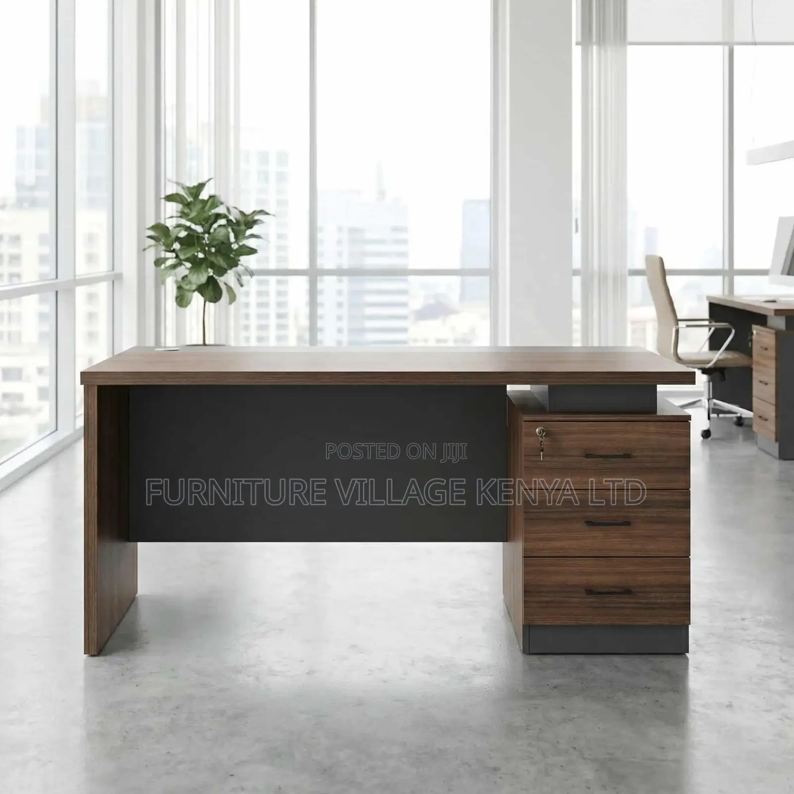 62.9921-Inch Executive Office Desk