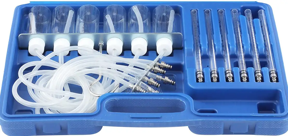6 Cylinder Diesel Injector Flow Meter Adaptor Set Common Rail Tester