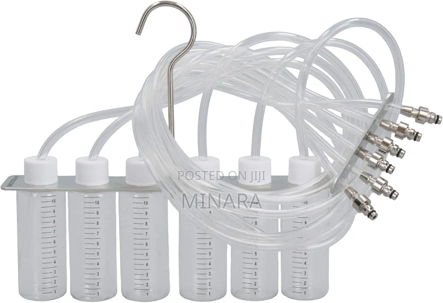 6 Cylinder Diesel Injector Flow Meter Adaptor Set Common Rail Tester