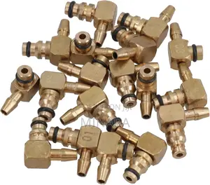 6 Cylinder Diesel Injector Flow Meter Adaptor Set Common Rail Tester