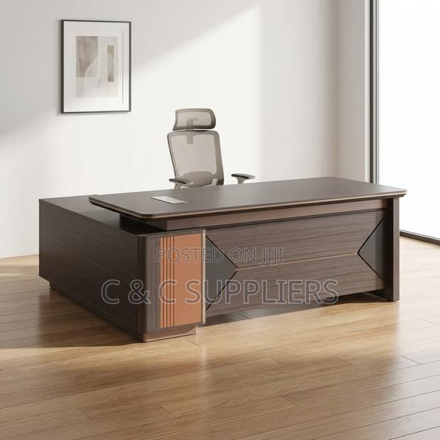 Imported L-Shaped Executive Desk-1.8m - thumbnail 2