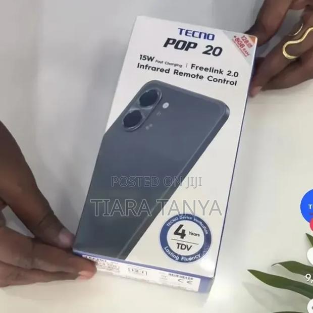 New Tecno Pop 20 64 GB Black - thumbnail 2
