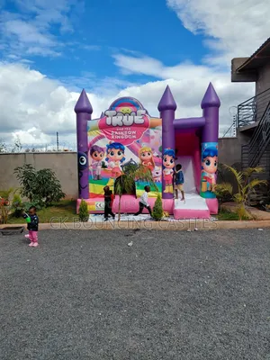 True and Rainbow Kingdom Bouncing Castle for Hire