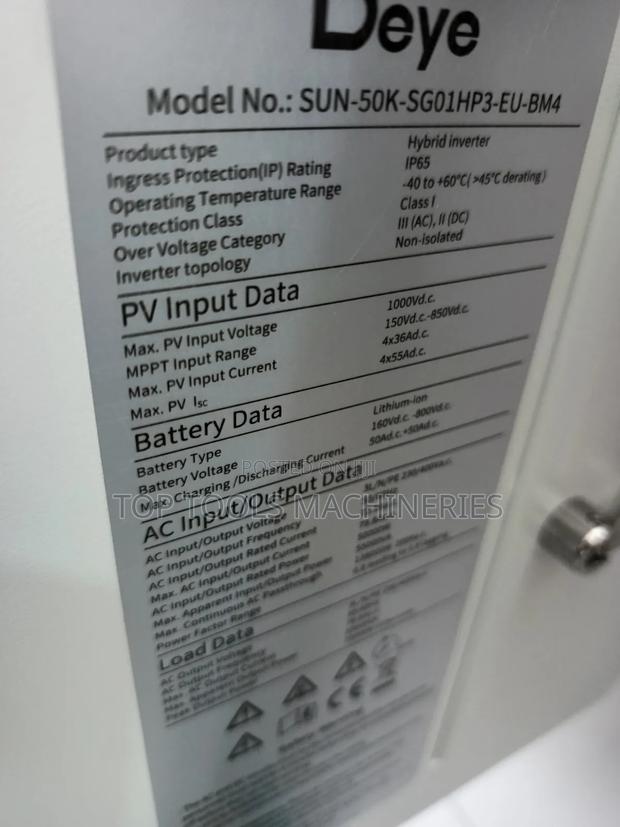 Deye 50kw Hybrid Inverter Three Phase - thumbnail 2