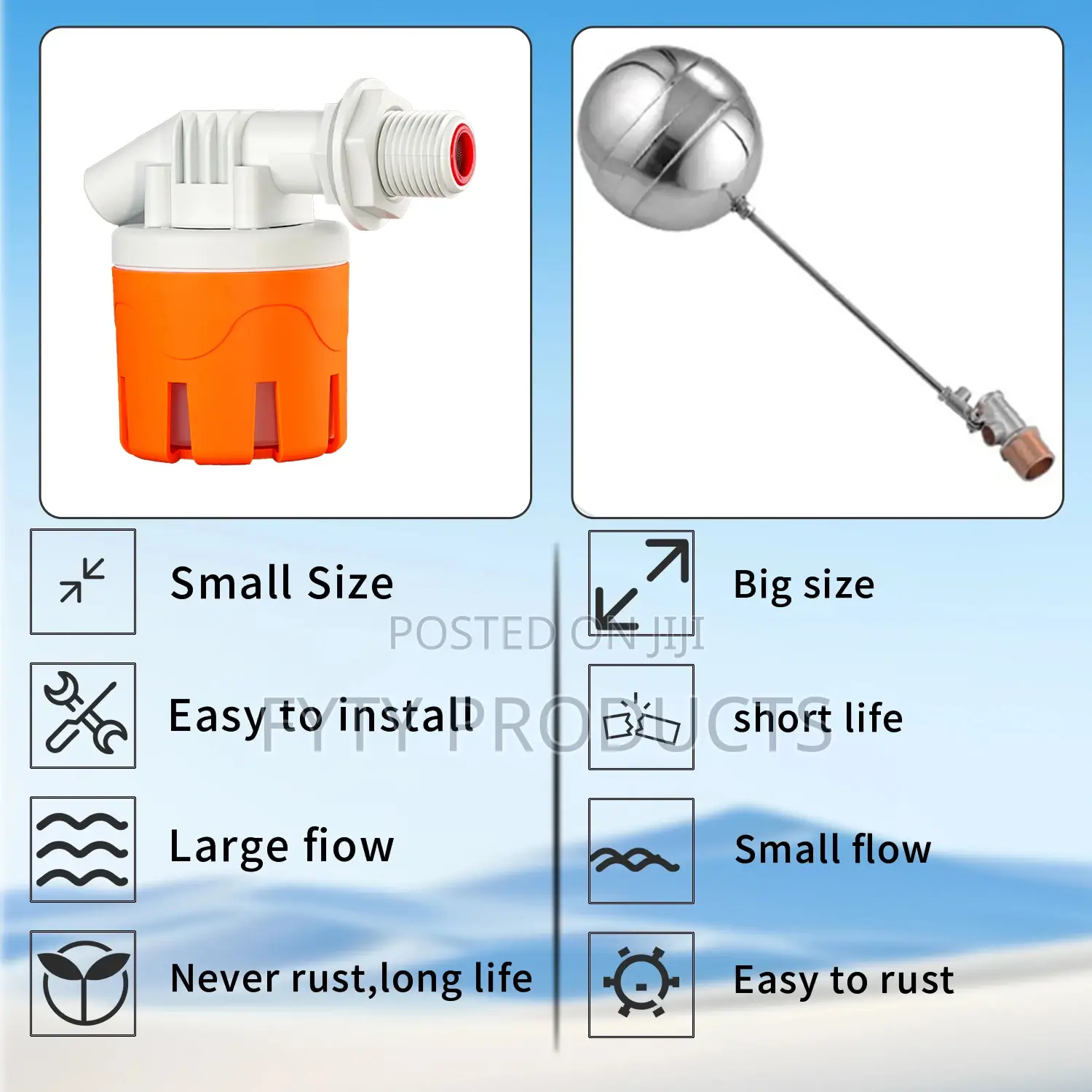 Water Tank Float Valve