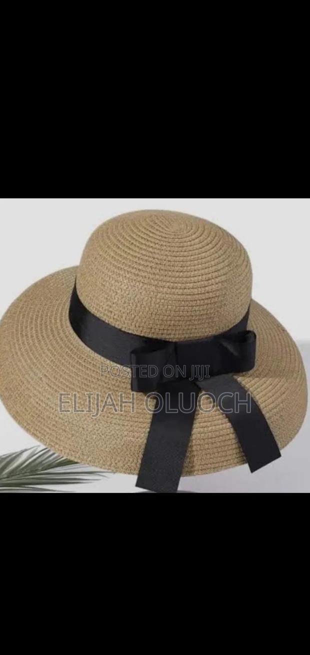 Ladies Quality Lampshade Beach Hats - thumbnail 4