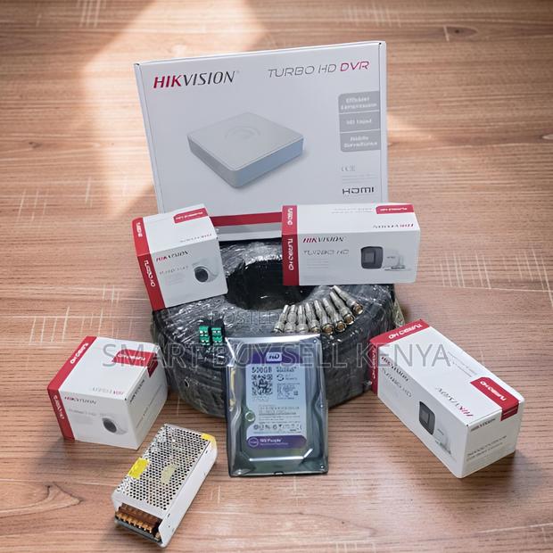 All Weather Performance 4 Hikvision 1080p CCTV Cameras Full System Kit