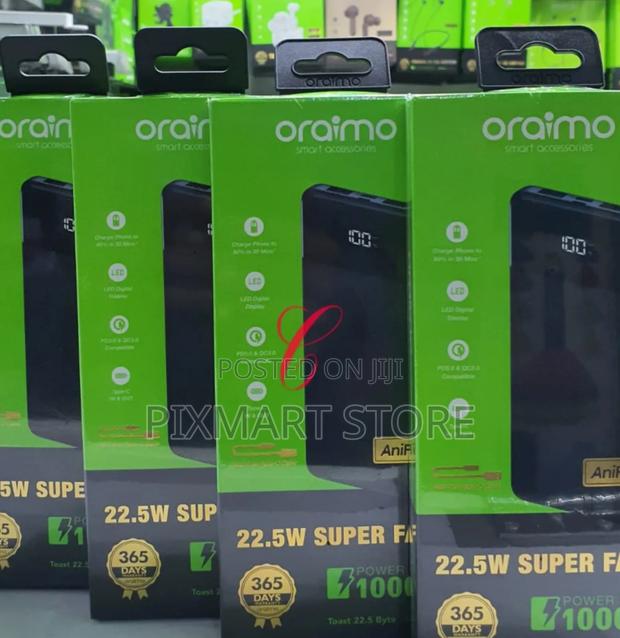 Oraimo 22.5 Byte 10000mah Fast Charging Power Bank