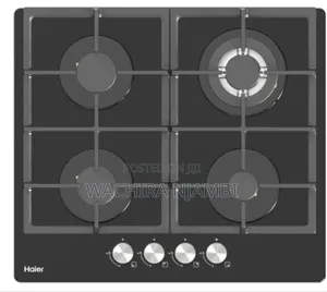 Haier 4burner Built in Cooker Black Glass Gas Hob