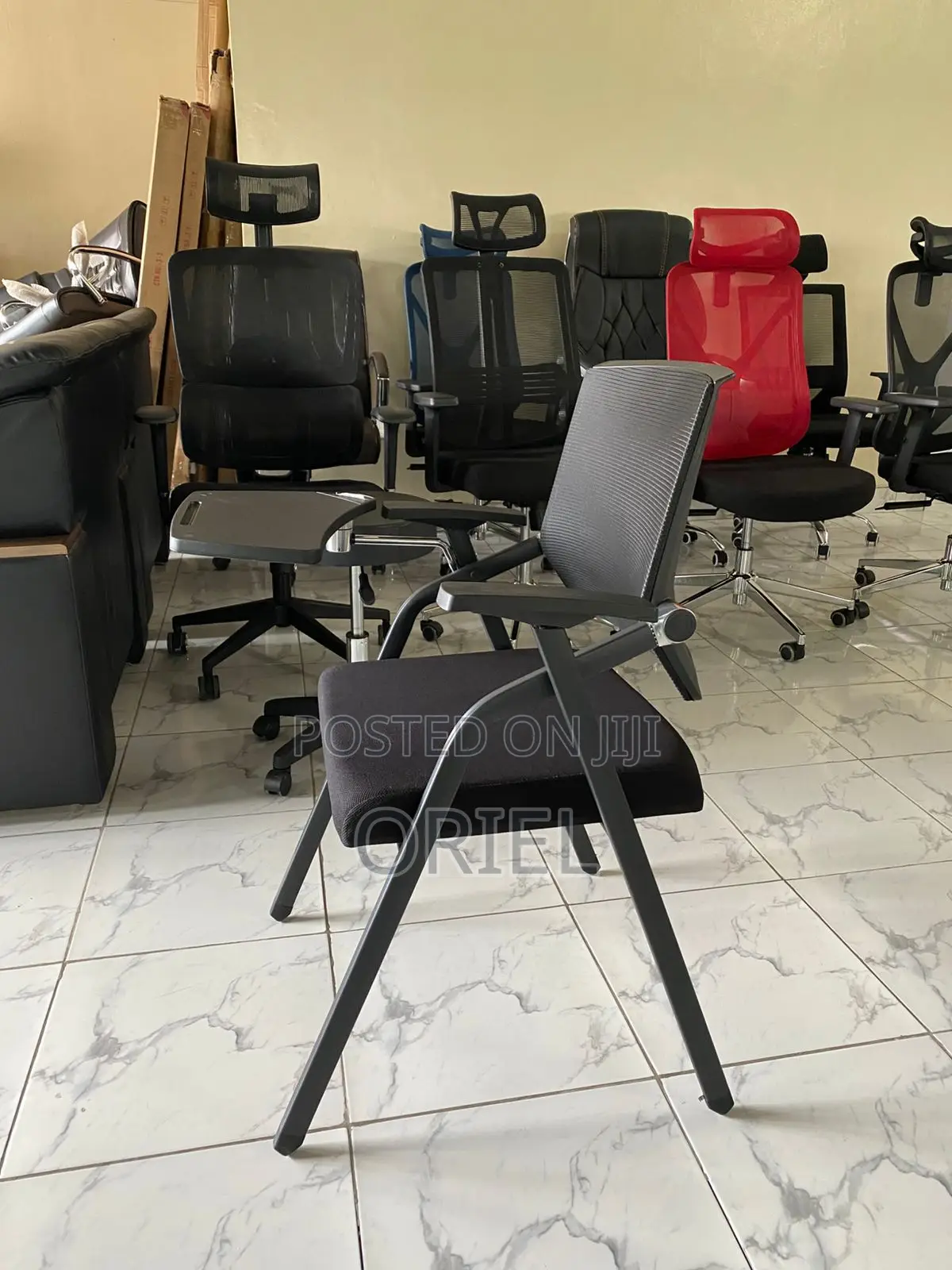 Office Chair : Office Training Chair With Writing Pad