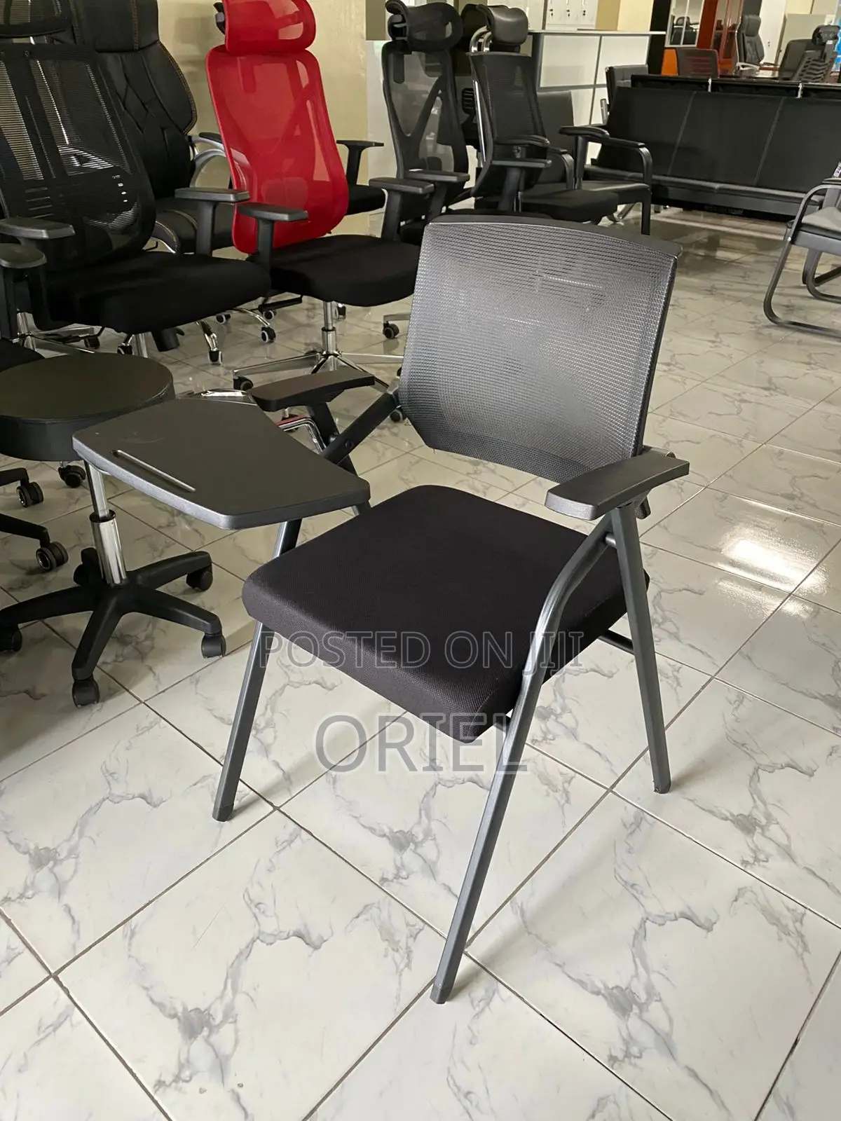 Office Chair : Office Training Chair With Writing Pad