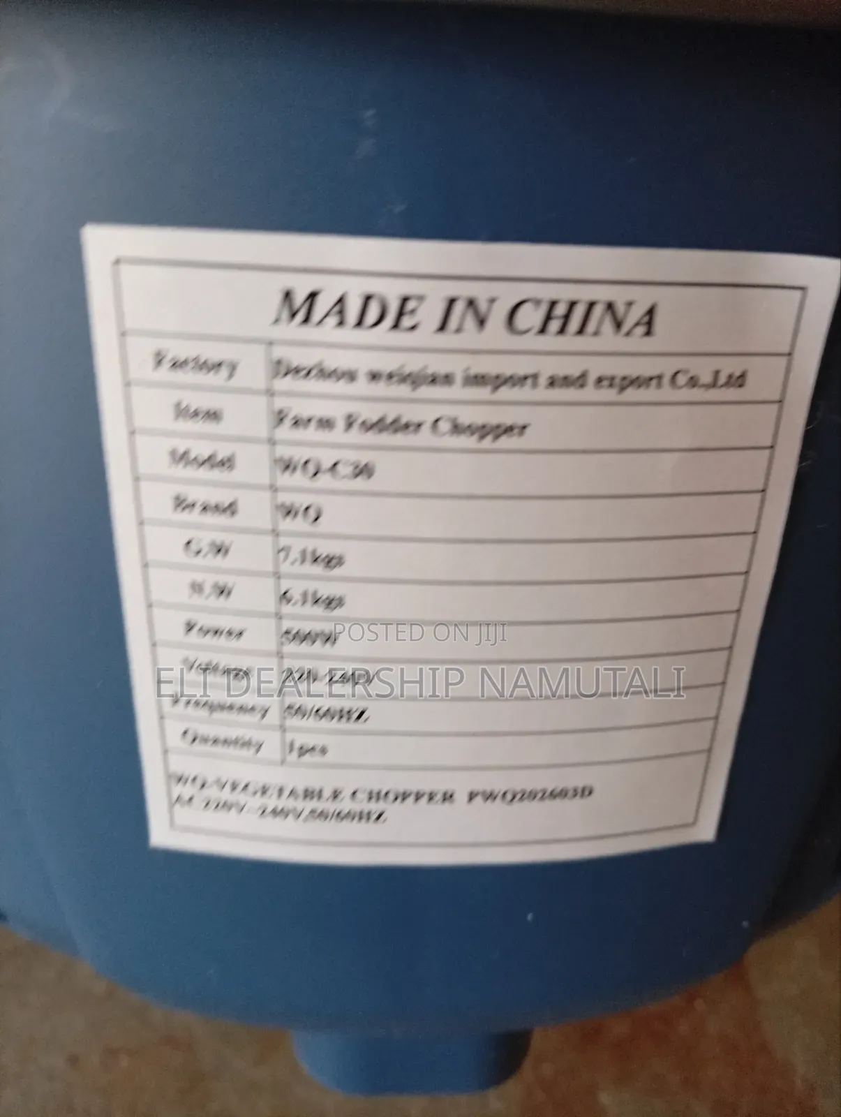 Heavy-Duty Feed Processor for Poultry Livestock/Fodder Chopper