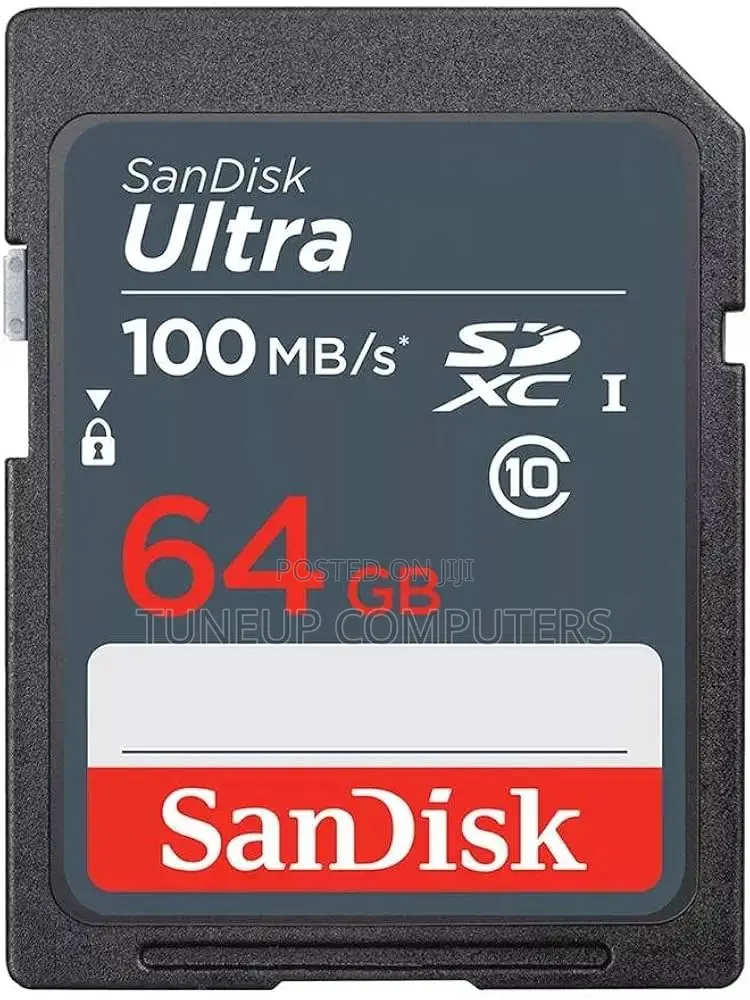Sandisk Ultra 64gb SDXC Memory Card 100mb/S