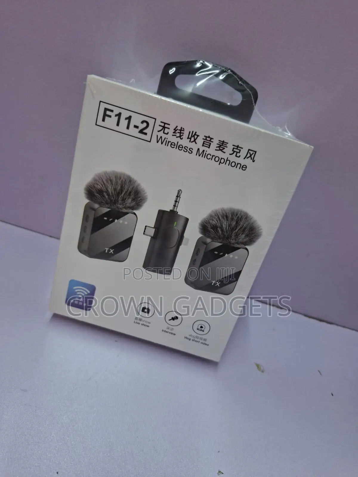 F11-2 Dual Wireless Microphone for Vlogging and Interviews