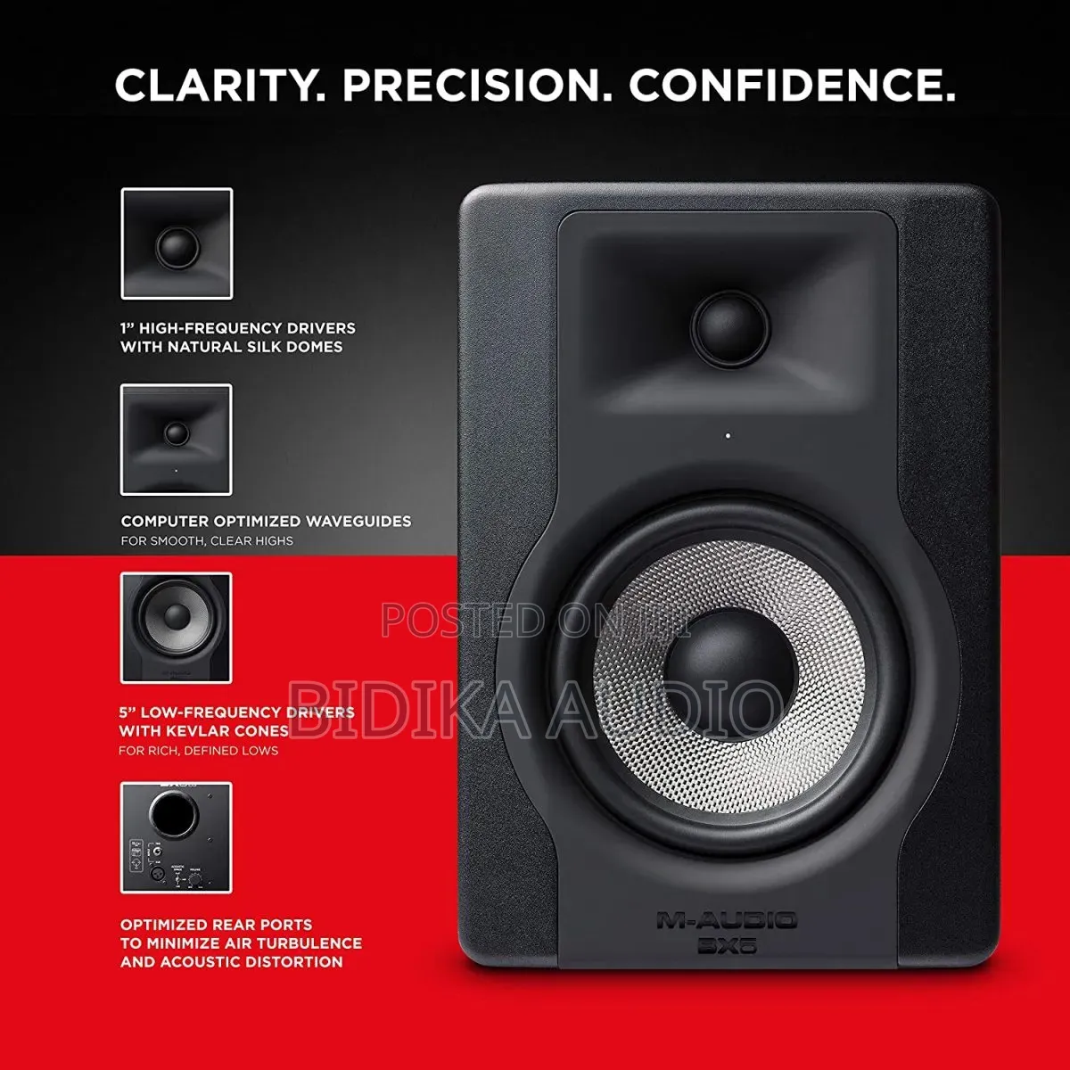M-Audio Bx5 D3 | Compact 2-Way 5′′ Active Studio Monitor Speaker
