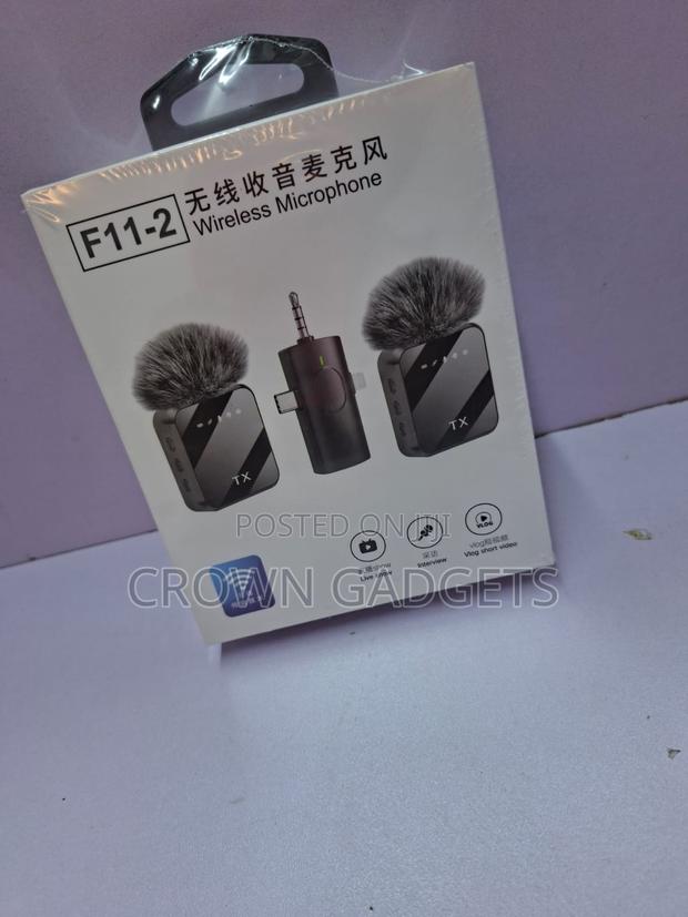 F11-2 Wireless Lavalier Mic With Dual Transmitters