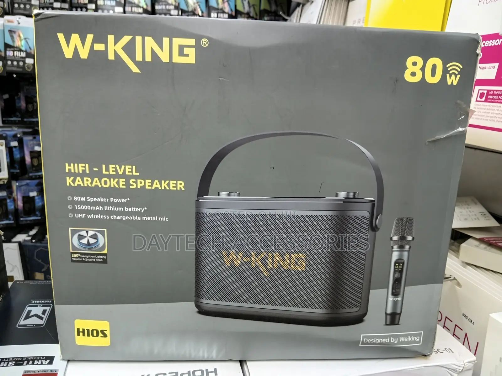 This Is a W-King H10s Hifi-Level Karaoke Speaker 80w Power Output.