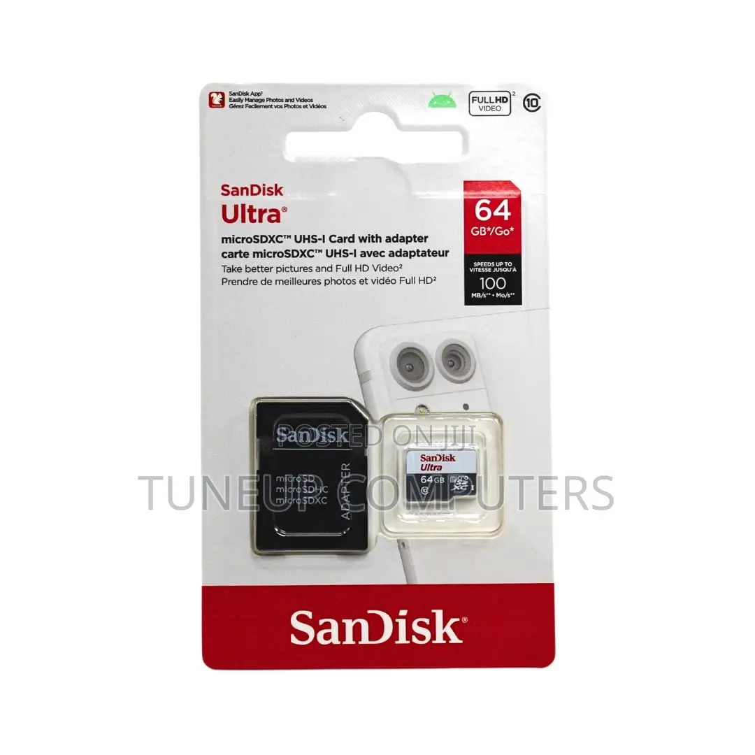 Sandisk Ultra Microsdxc 64gb 100mb/S Class 10 Uhs-I
