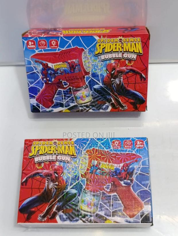 Kids Spiderman Themed Bubble Gun