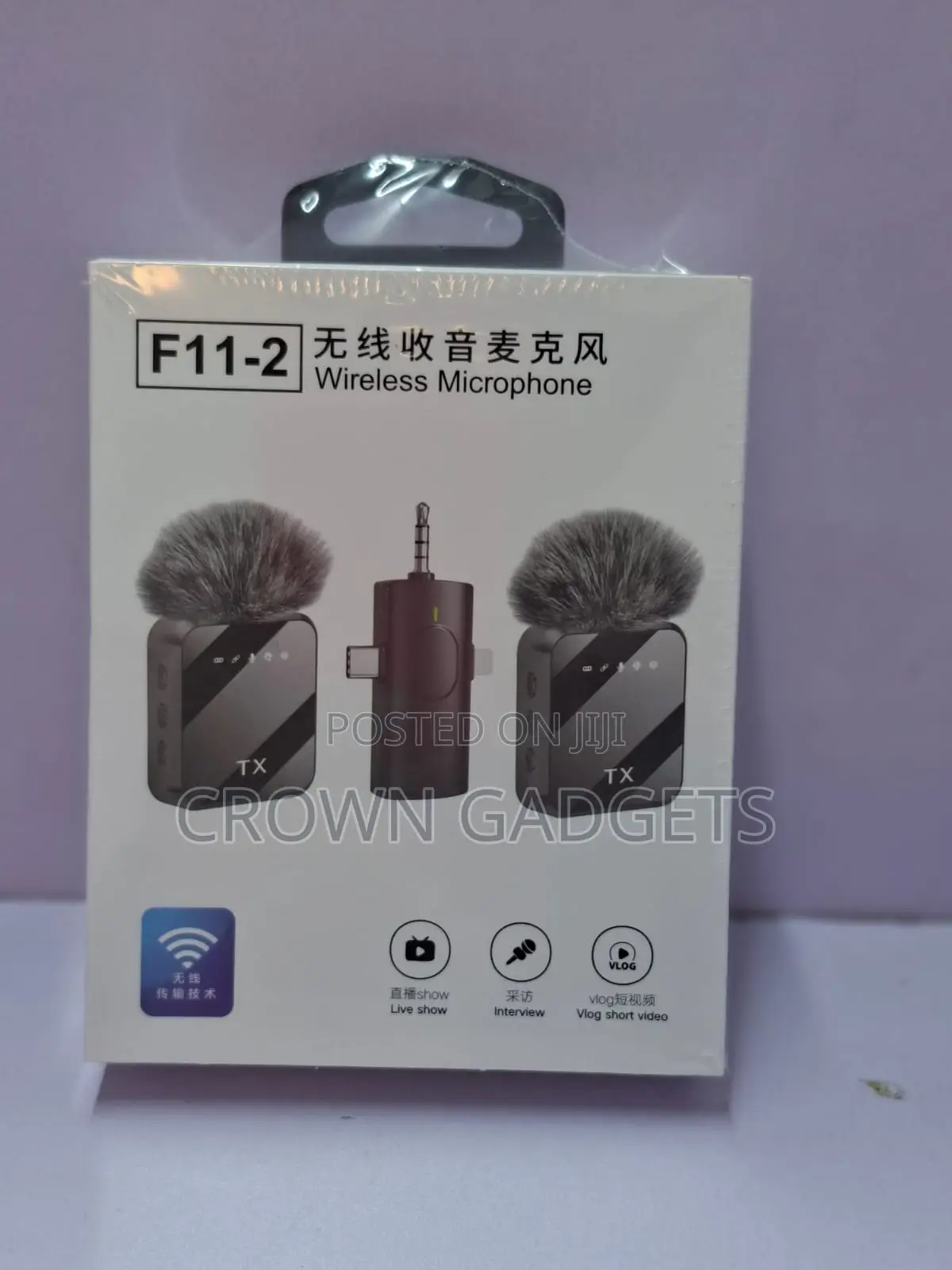 F11-2 Wireless Microphone for Tiktok Youtube and Vlogs