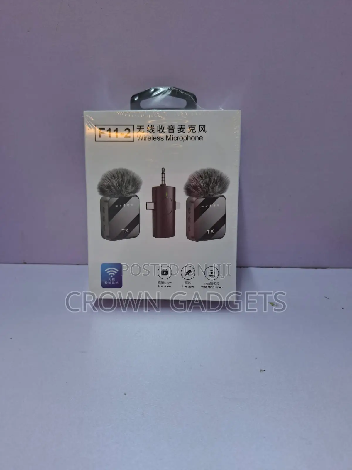 F11-2 Wireless Microphone for Tiktok Youtube and Vlogs