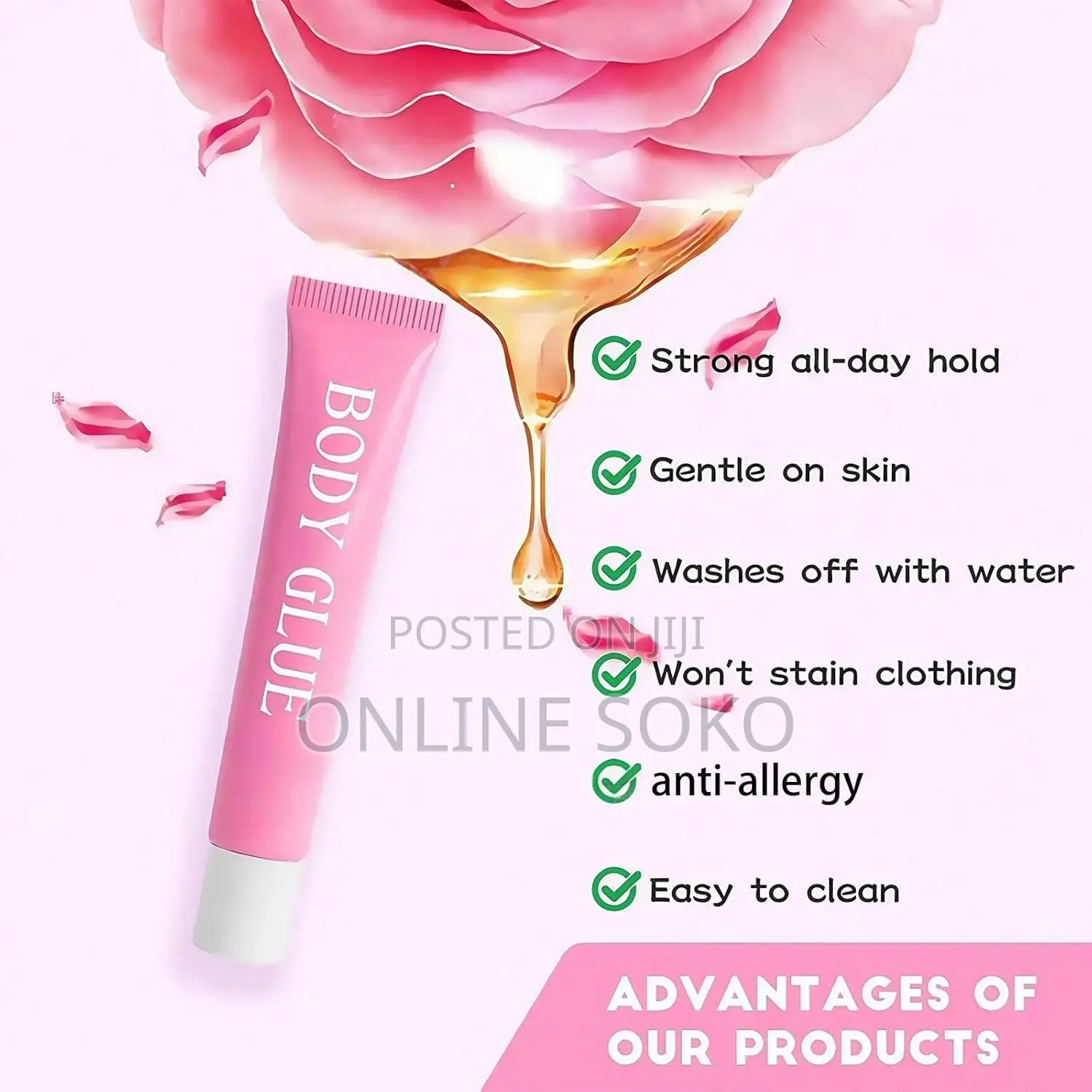 Body Adhesive Glue–All-Day Liquid Fashion Adhesive for Clothes - 20ml