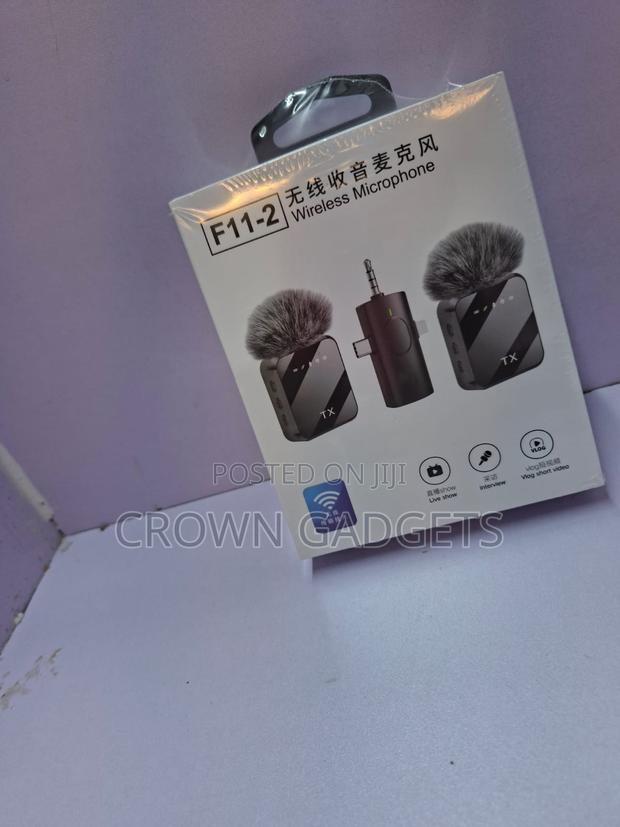 F11-2 Dual Wireless Microphone for iPhone Android Camera - thumbnail 2