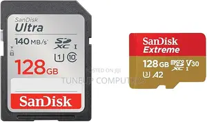 Sandisk Ultra Uhs I 128gb Sd Card 140mb/S for DSLR