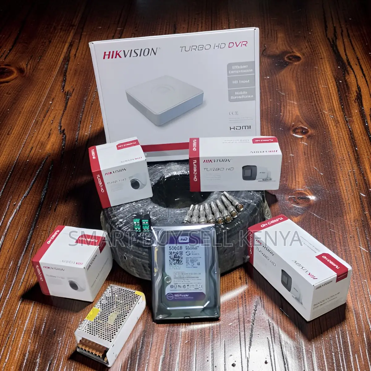 Rugged Performance 4 Hikvision 1080p CCTV Cameras Complete System Kit